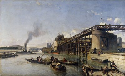 Uitzicht op Parijs, de Seine of l